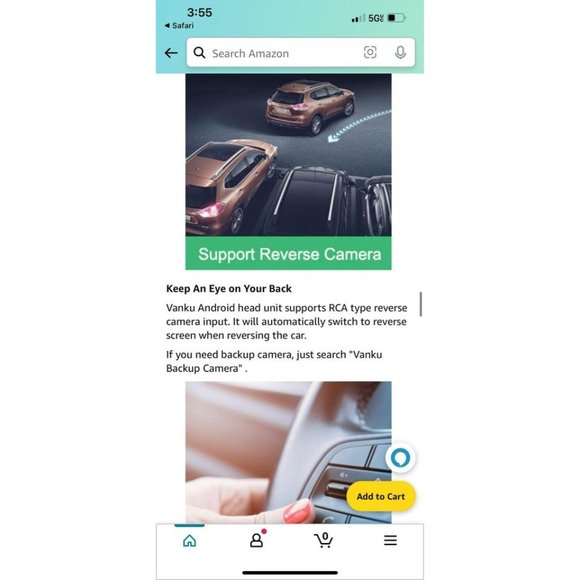 Vanku Android 11 7” Touch Screen Car Radio - Picture 4 of 7